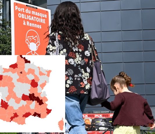 Welche Teile Frankreichs sind offiziell in Alarmbereitschaft für Covid-19?