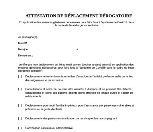 Lockdown: Kommt die Ausgangsbescheinigung zurück?