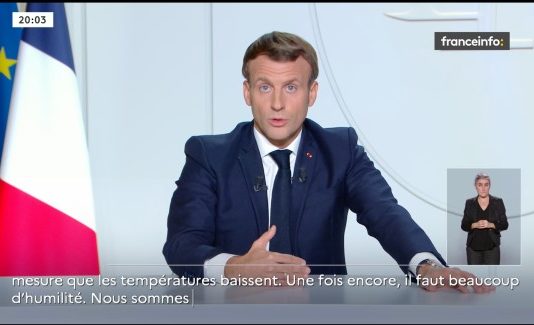 Emmanuel Macron – Fernsehansprache zur Corona-Situation