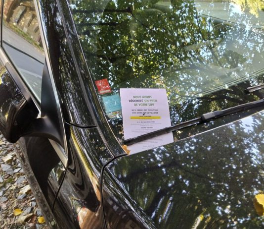 Bordeaux: Extinction Rebellion entlüftet Reifen von 220 SUVs, die als hohe Verschmutzer eingestuft werden