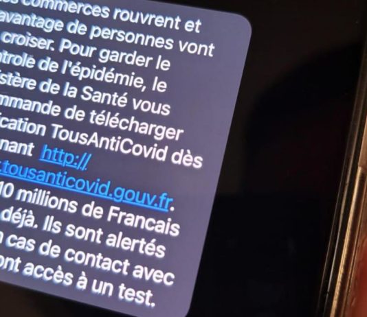 TousAntiCovid: SMS-Nachrichten der Regierung, um die Franzosen zum Herunterladen der Anwendung zu ermutigen