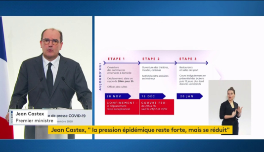 Covid-19: Pressekonferenz Jean Castex und andere Minister