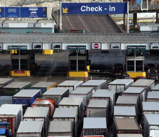 Variante von Covid-19: Tausende von Lastwagen an der britischen Grenze zu Weihnachten blockiert