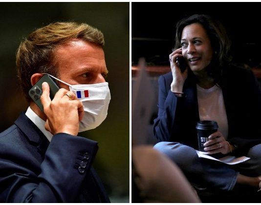 Emmanuel Macron und Kamala Harris telefonieren über Covid und den Klimawandel