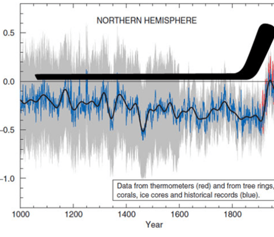 Was bitte hat ein Hockey-Schläger mit dem Klima zu tun?