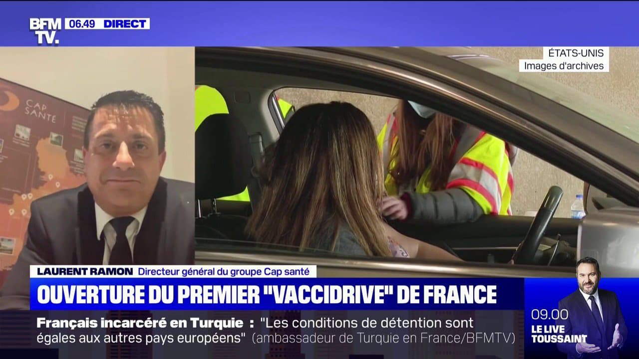 Vaccidrive - Frankreich eröffnet das erste Drive-in-Impfzentrum
