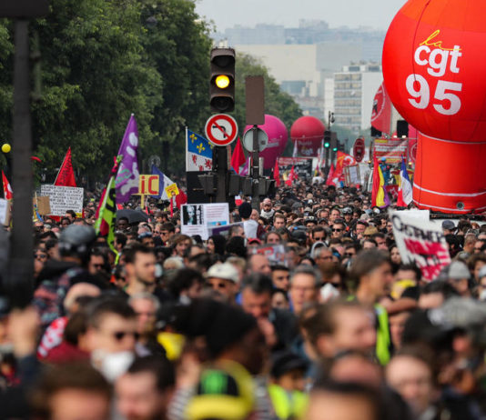 In Frankreich, ein Maifeiertag unter Covid-19, die Gewerkschaften auf der Straße