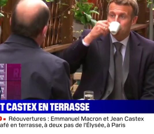 Öffnung der Terrassen: Emmanuel Macron und Jean Castex gehören zu den ersten Gästen