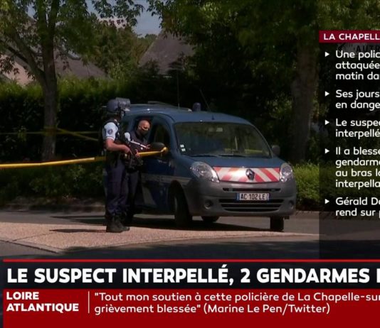 Stadtpolizistin bei Messerangriff in der Nähe von Nantes schwer verletzt, Verdächtiger festgenommen