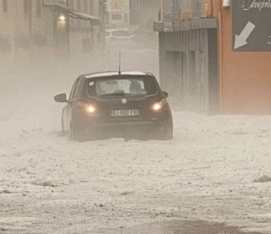 Wetter: Ein heftiger Hagelsturm hat heute das Departement Vosges getroffen