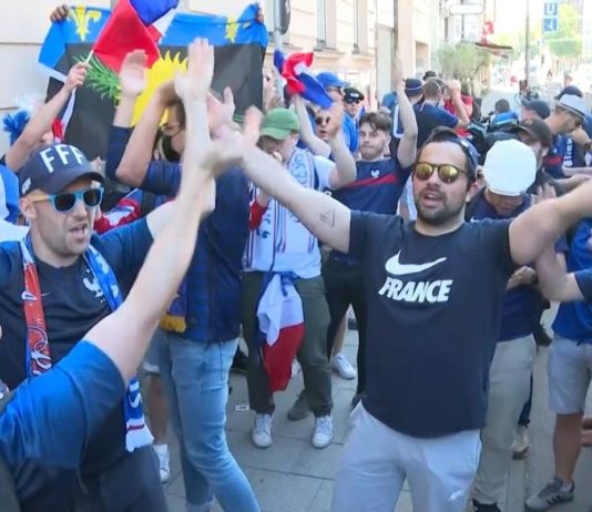 Frankreich-Deutschland: Französische Fans rocken bereits die Straßen von München