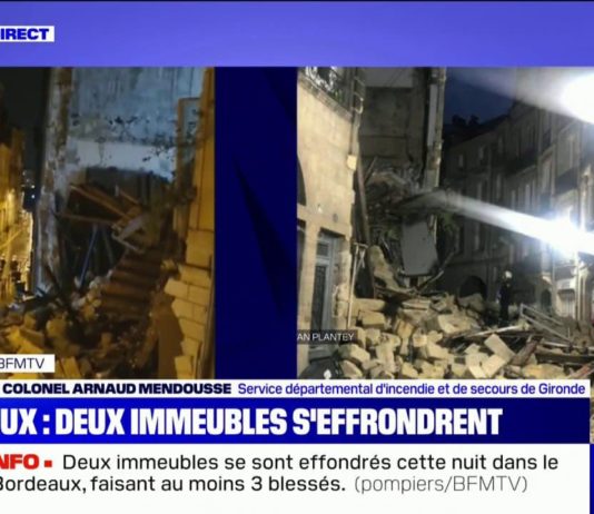Bordeaux: Drei Verletzte beim Einsturz von zwei Gebäuden in der Altstadt