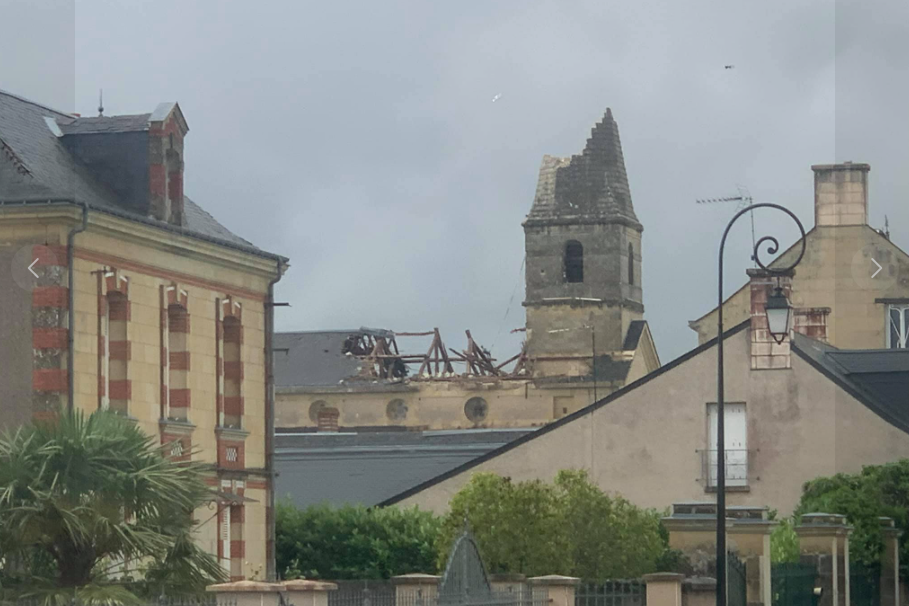 Unwetter: Ein Tornado verursacht große Schäden in Indre-et-Loire