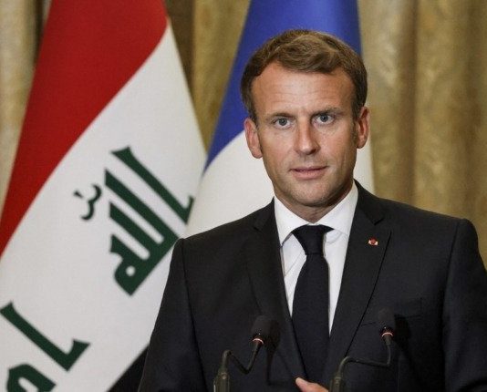 Im Irak ruft Emmanuel Macron zur Wachsamkeit gegenüber dem sogenannten Islamischen Staat auf