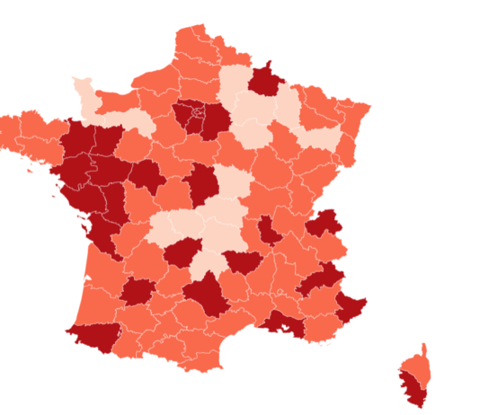 Covid-19: Die Inzidenzrate liegt in vielen Departements wieder über der Alarmschwelle