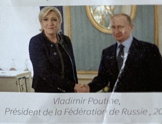 Washington Post: Marine Le Pen und das Rassemblement National (RN) soll russischen Interessen dienen Marine_Le_Pen_Putin