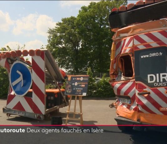 Deutscher Autofahrer überfährt im Isère zwei Autobahnarbeiter – ein Toter