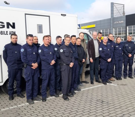 Französische Gendarmen in der Ukraine