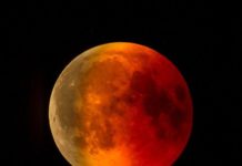 Die totale Mondfinsternis war in Teilen Frankreichs am frühen Morgen gut zu sehen