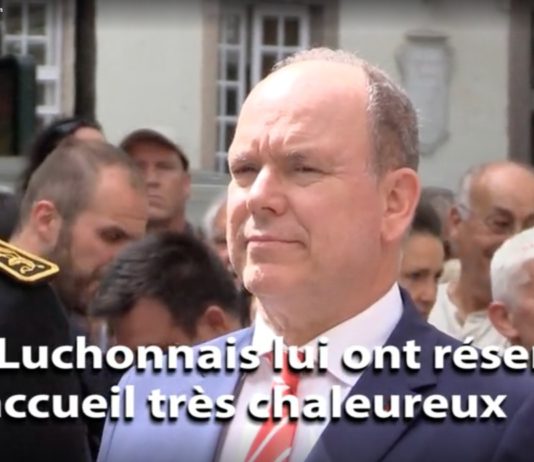 Albert II. von Monaco besucht Luchon in den Pyrenäen