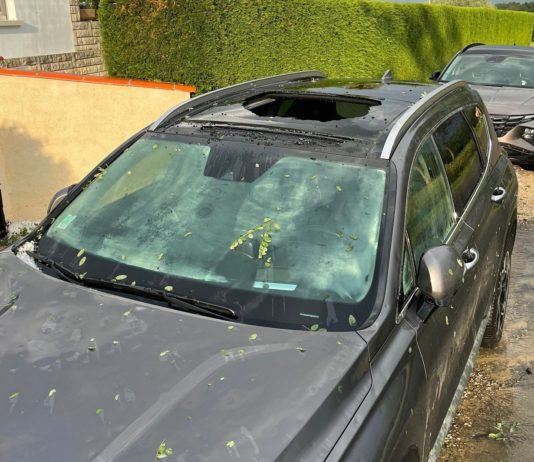 Schäden durch Hagel und Wind im Südwesten Frankreichs