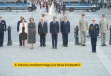 Platinjubiläum: Emmanuel Macron ehrt Königin Elizabeth II. am Fuße des Arc de Triomphe