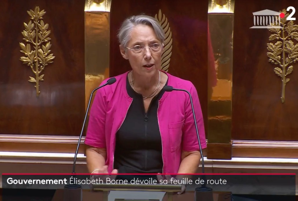 Élisabeth Borne vor dem Parlament: Der Appell der Premierministerin