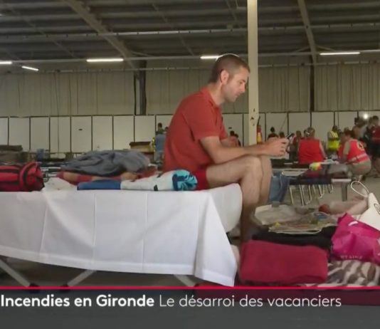 Brände in der Gironde: Verzweiflung unter evakuierten Urlaubern Evakuierte_Urlauber