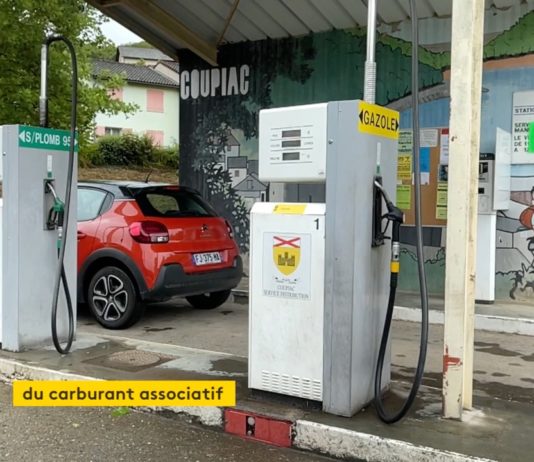 In der Gemeinde Coupiac bietet die kommunale Tankstelle Treibstoff zu einem unschlagbaren Preis an Kommunale_Tankstelle