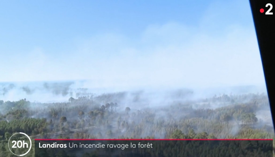 Brände in der Gironde: Die Gemeinde Landiras wird von Flammen verwüstet