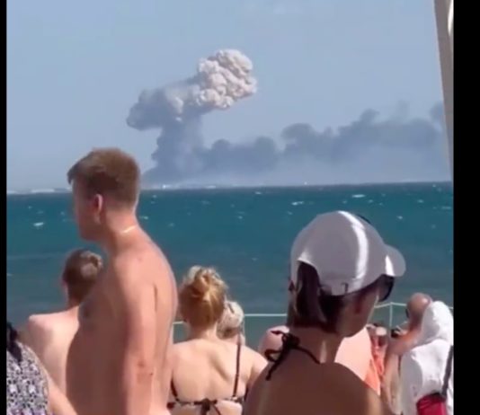 VIDEO: Mehrere große Explosionen in russischem Militärstützpunkt auf der Krim Explosionen_Krim