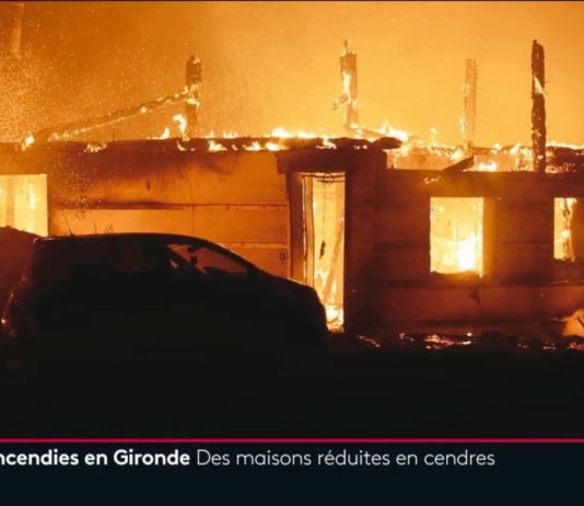 Feuer in den Landes: Häuser brennen nieder und die Gemeinde Moustey wird evakuiert Haus_brennt