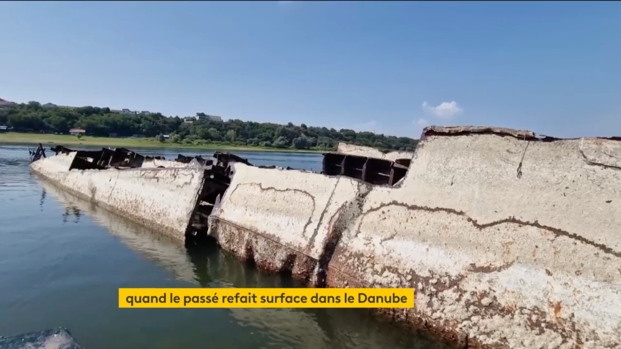 Serbien: Relikte der Vergangenheit tauchen bei Niedrigwasser in der Donau auf