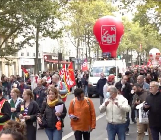 Demonstrationen zur Verteidigung der Kaufkraft und Erhöhung der Löhne Demonstrationen