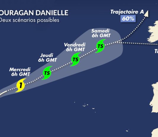 Hurrikan Danielle wird auf Nordeuropa treffen – seine Zugbahn und die Folgen für Frankreich Hurrikan_Danielle
