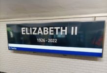 Pariser Metrostation ehrt Elisabeth II. anlässlich ihrer Beerdigung Metrostation_George_V