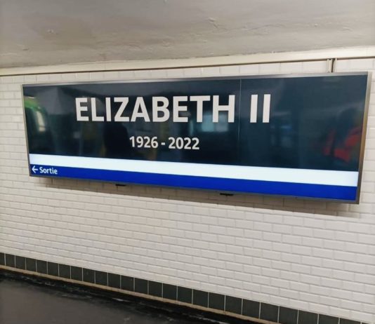 Pariser Metrostation ehrt Elisabeth II. anlässlich ihrer Beerdigung Metrostation_George_V