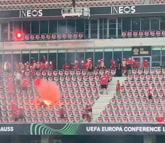 Krawalle vor Fussball-Match Nizza-Köln: Fan nach Sturz aus 5 Metern Höhe in Lebensgefahr Hooligans_Nizza