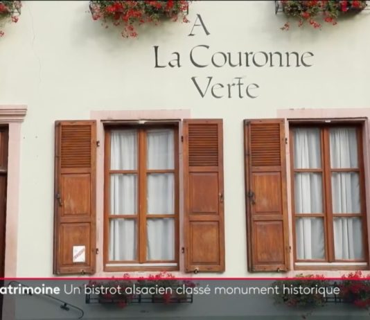 Kulturerbe: Bistro im Département Bas-Rhin unter Denkmalschutz gestellt La_Couronne_Verte