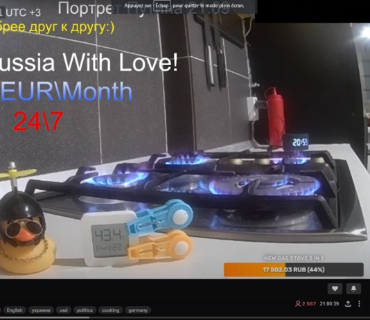 Er will Europa provozieren: Ein russischer Internetnutzer verbrennt den ganzen Tag Gas From _Russia_with_Love