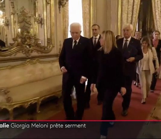 Neue Regierung in Italien: Giorgia Meloni als Ministerpräsidentin vereidigt Georgia_Meloni_Vereidigung
