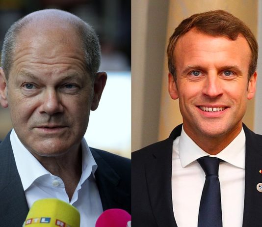 Ukraine-Krieg: Emmanuel Macron will in Berlin die Spannungen mit Bundeskanzler Olaf Scholz abbauen Scholz_Macron
