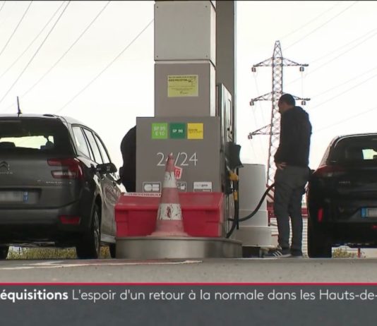 Benzinknappheit: Die Lage in der Region Hauts-de-France bessert sich Tankstelle_Screenshot