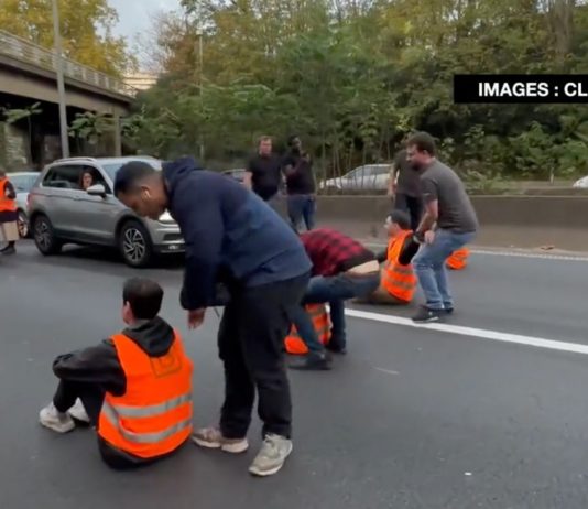Umwelt: Das Kollektiv „Dernière rénovation“ blockiert Autobahn bei Paris Umweltaktivisten_Paris