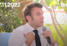 Emmanuel Macron über die Besteuerung von Superprofiten aus dem Ölgeschäft Macron_Klima