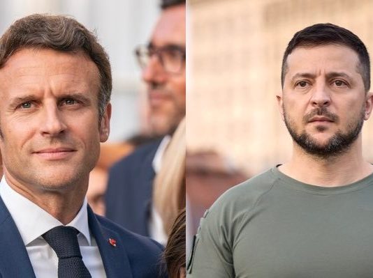 Krieg in der Ukraine: Diplomatische Gespräche zwischen Zelensky und Macron auf der Suche nach Frieden Macron_Selenskij