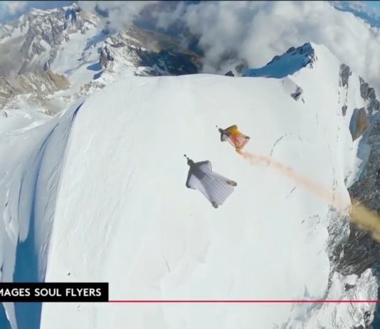 Wingsuit: Schwindelerregender Rekordflug über den Mont-Blanc Wingsuit_Mont_Blanc