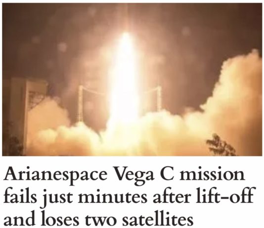 Raumfahrt: Vega-C-Rakete mit zwei Airbus-Satelliten an Bord nach dem Start verloren Vega-C