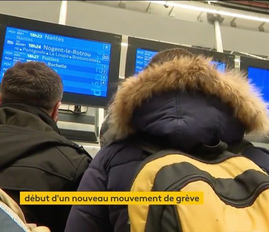 Streik gegen die Rentenreform: Starke Beeinträchtigungen im Verkehr und in den Schulen Streik_SNCF_Screen
