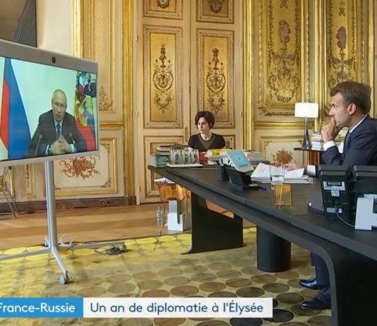 Ukraine-Krieg: Ein Jahr voller Gespräche für Emmanuel Macron Macron_Putin_Gespräch